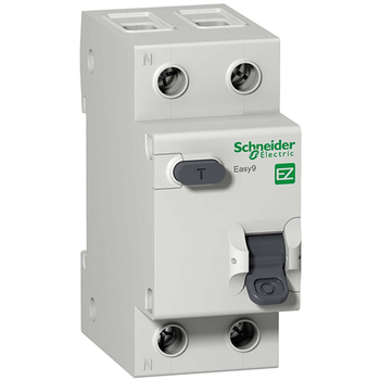 Дифференциальный автоматический выключатель Schneider Electric EASY 9 1P+N 20А 30мА C AC 4,5 кА - Электрика, НВА - Модульное оборудование - Дифференциальные автоматы - Магазин сварочных аппаратов, сварочных инверторов, мотопомп, двигателей для мотоблоков ПроЭлектроТок